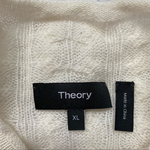Theory New Cable Mock Neck Cashmere Sweater - Picture 10 of 15